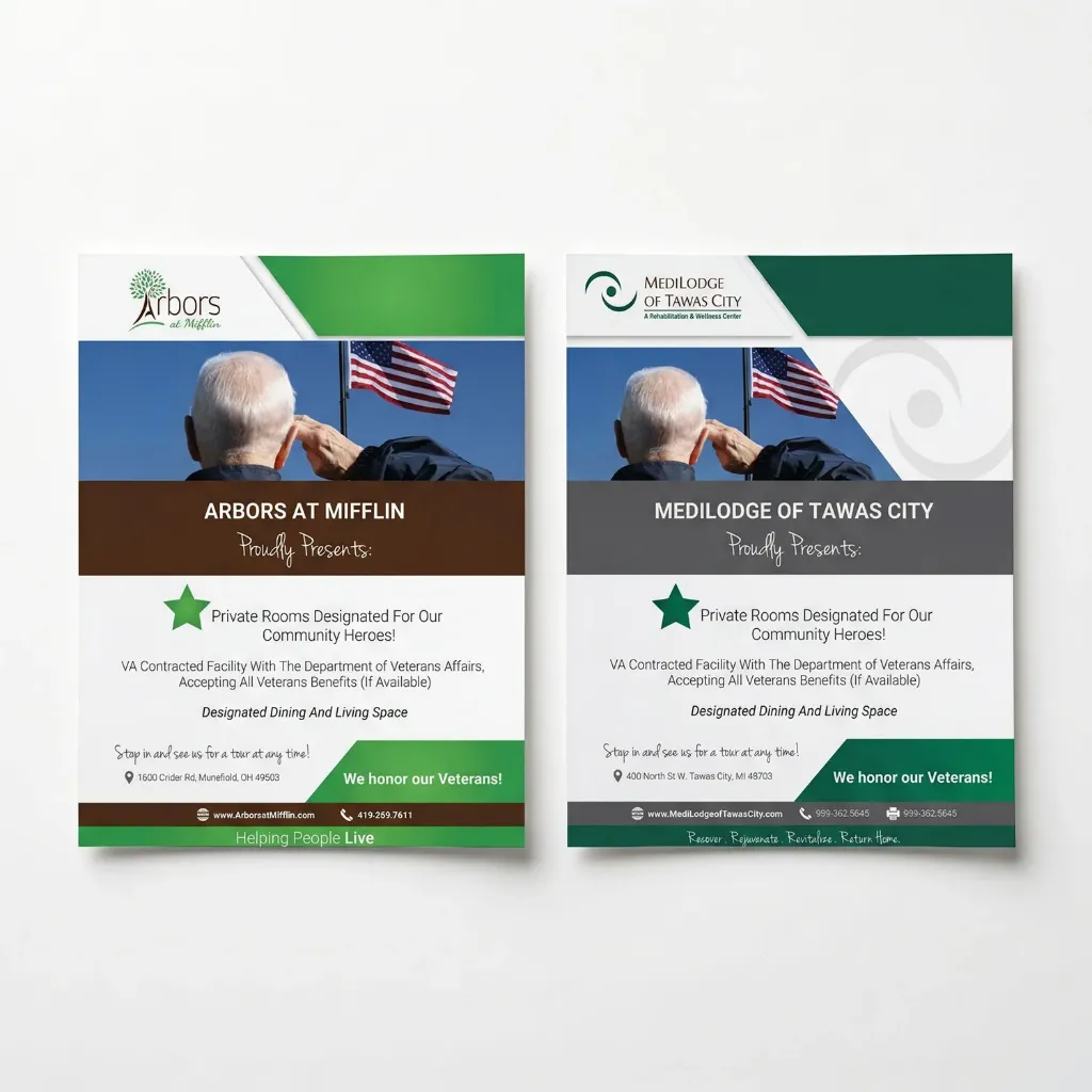 Veterans' Benefits Event Flyer (Arbors at Carroll)