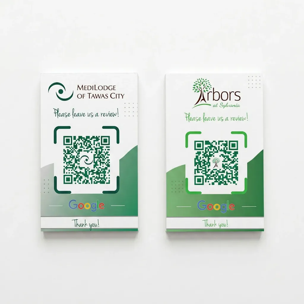 Google Review Cards (Arbors at Carroll)