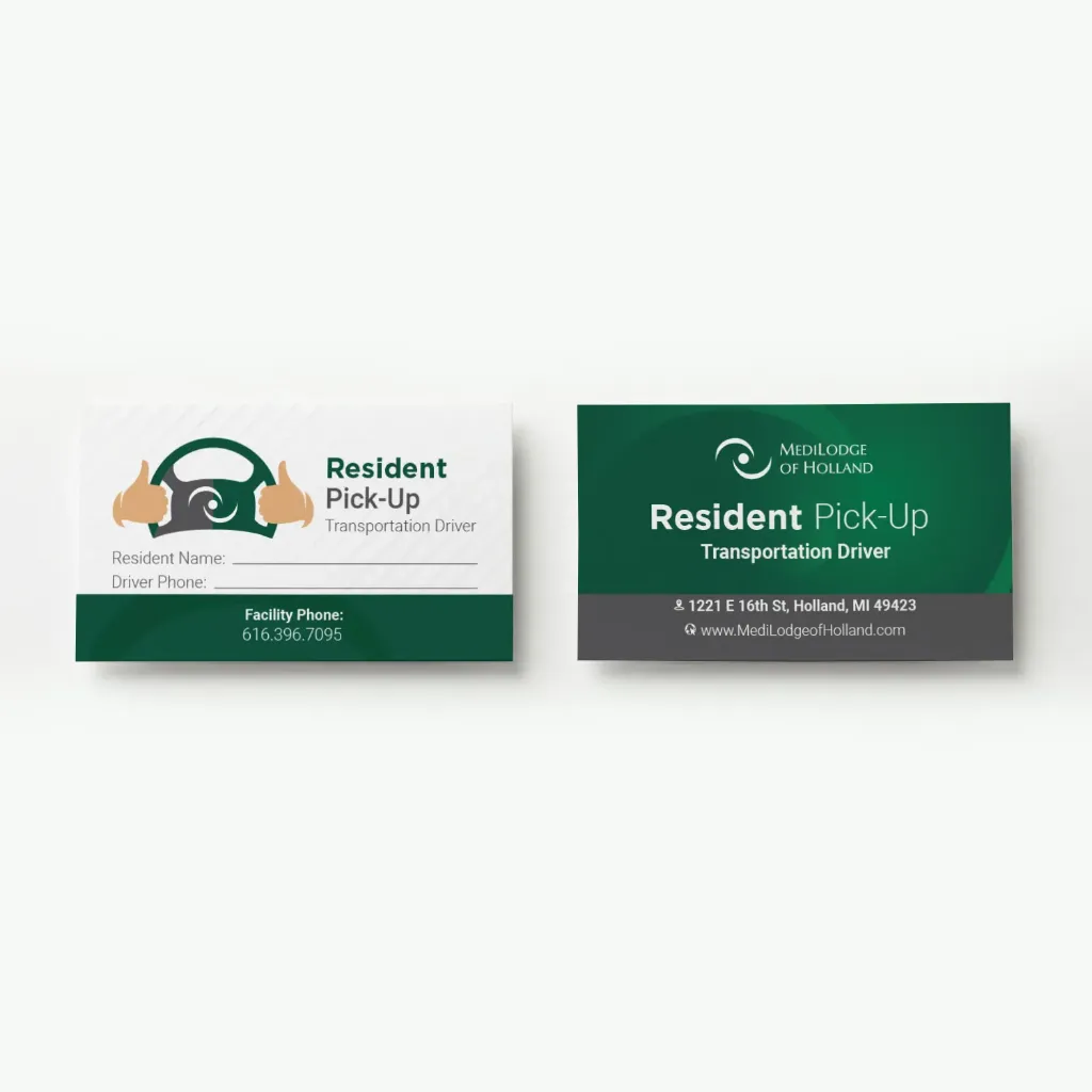 Transportation Contact Cards (Arbors at Carroll)