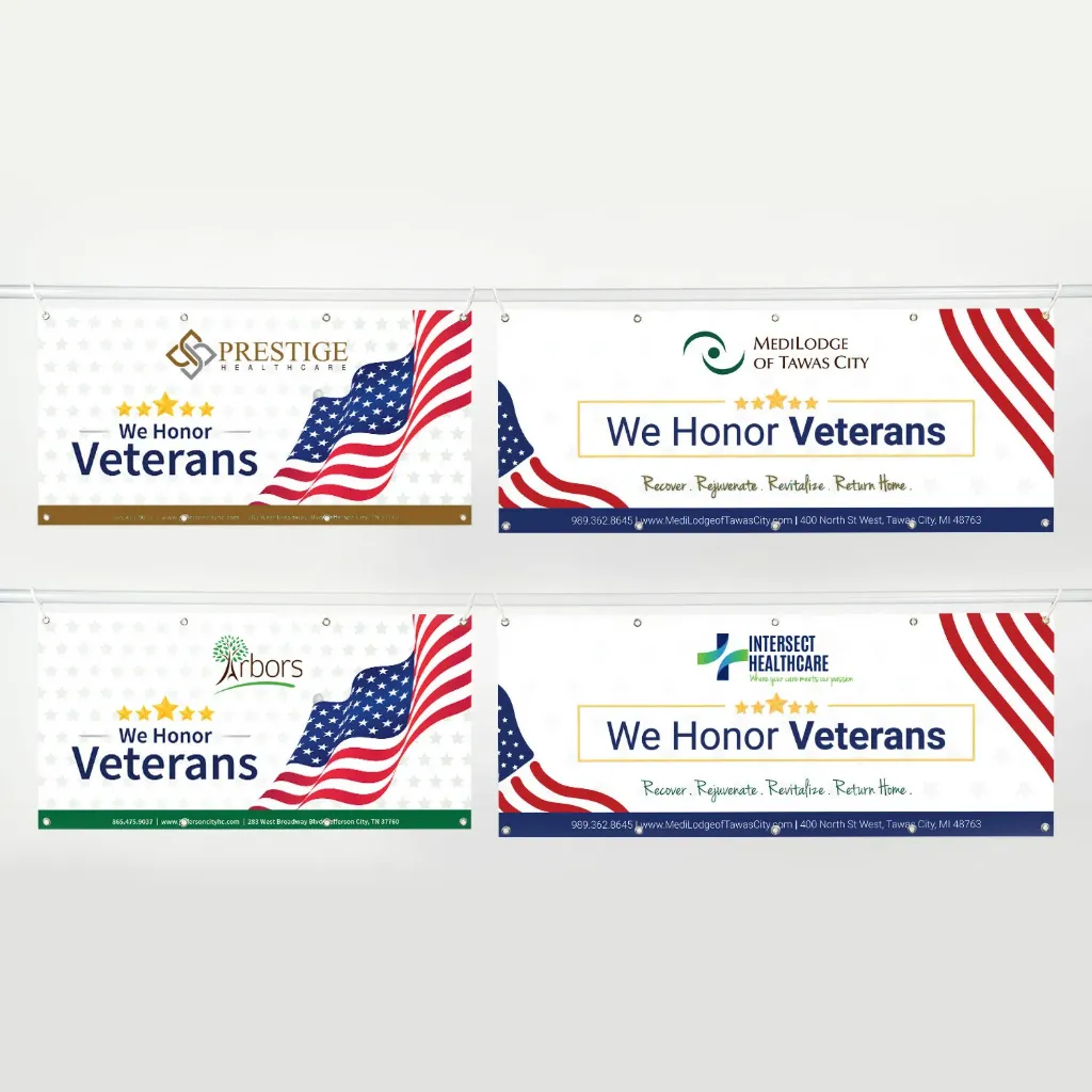 Custom Veterans Banner (Arbors at Carroll)