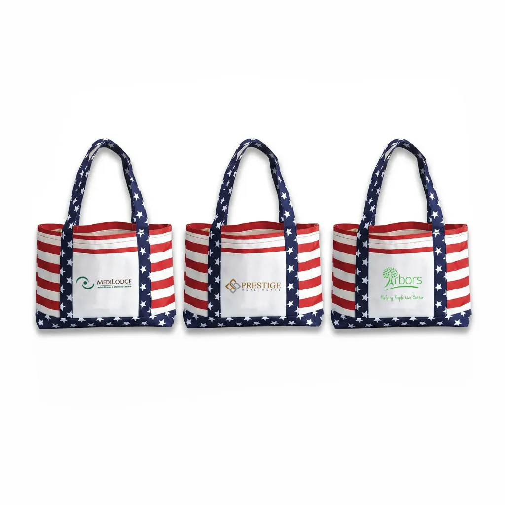 Stars & Stripes Open Tote Bag