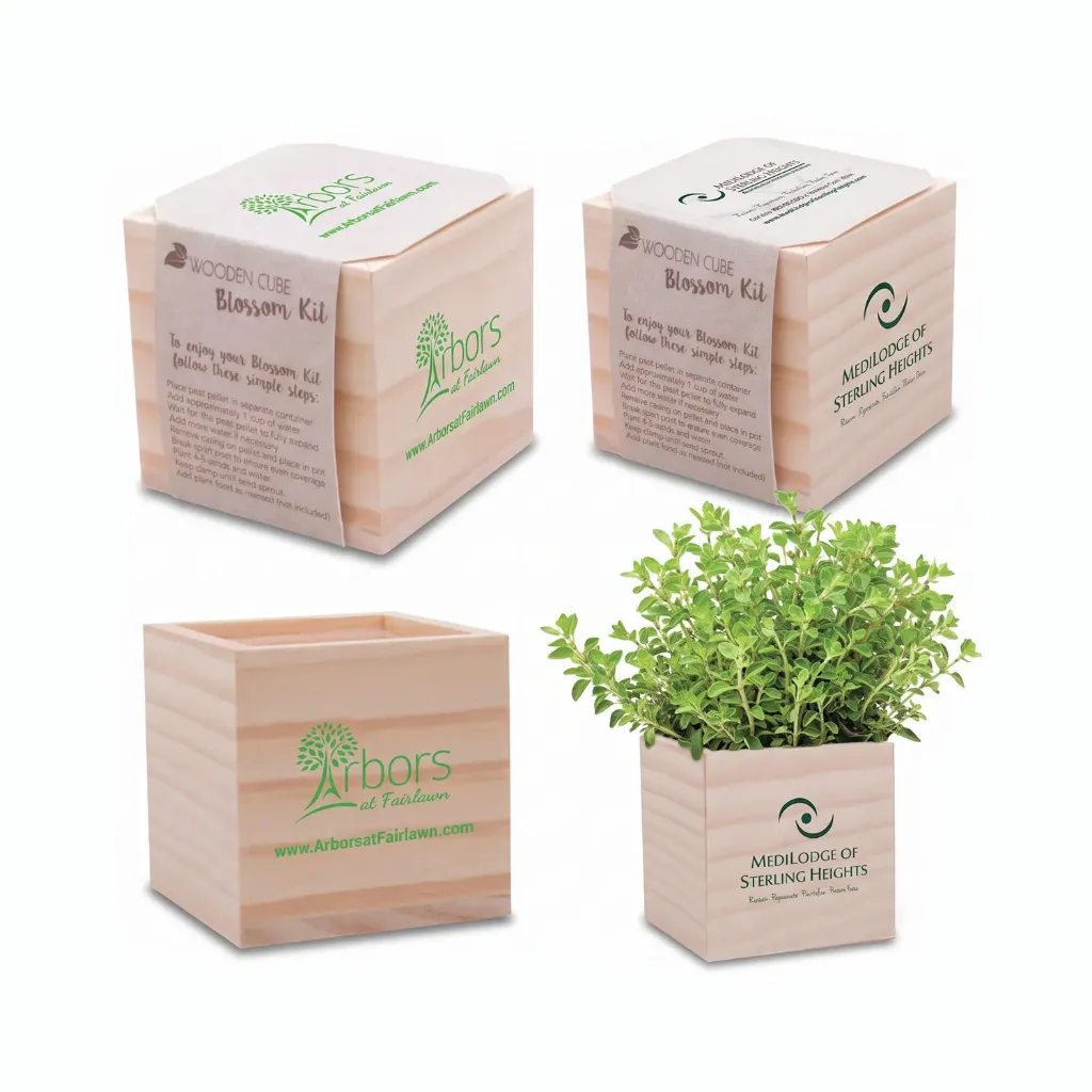 Wooden Cube Blossom Kit