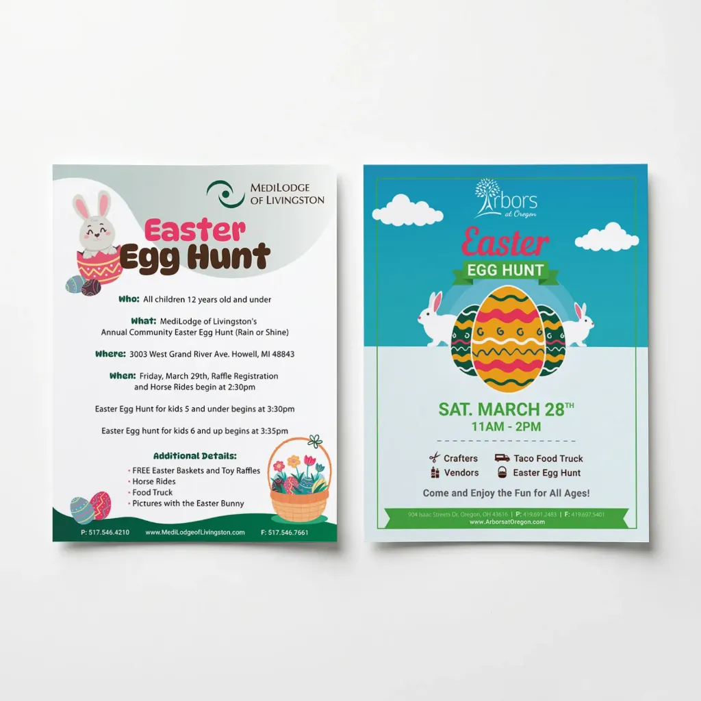 Easter Egg Hunt Flyer (Arbors at Carroll)