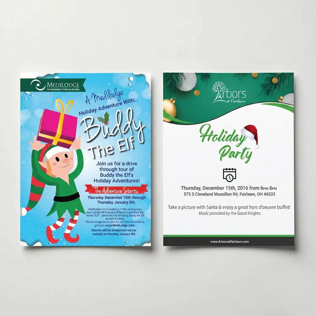 Holiday Event Flyer (Arbors at Carroll)